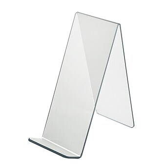 Azar® 10 1/2"(H) x 4 1/2"(W) x 9 1/2"(D) Acrylic Easel Display, 10/Pack
