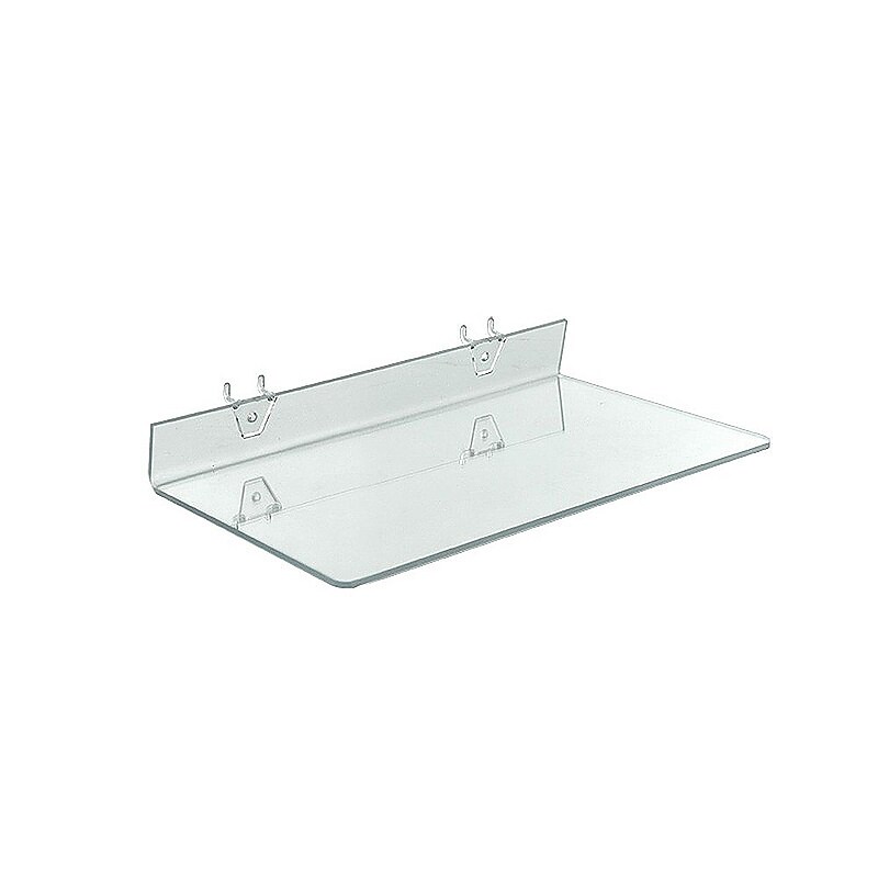 Global Approved  Acrylic Shelf For Pegboard/Slatwall, 2