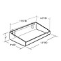 Azar Displays Open Tray for Pegboard or Slatwall, 2/Pack (556085)~#|#~m000009184_sc7