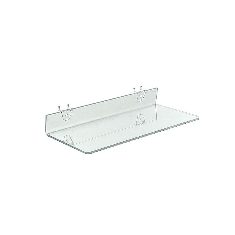 Global Approved  Acrylic Shelf For Pegboard/Slatwall, 2