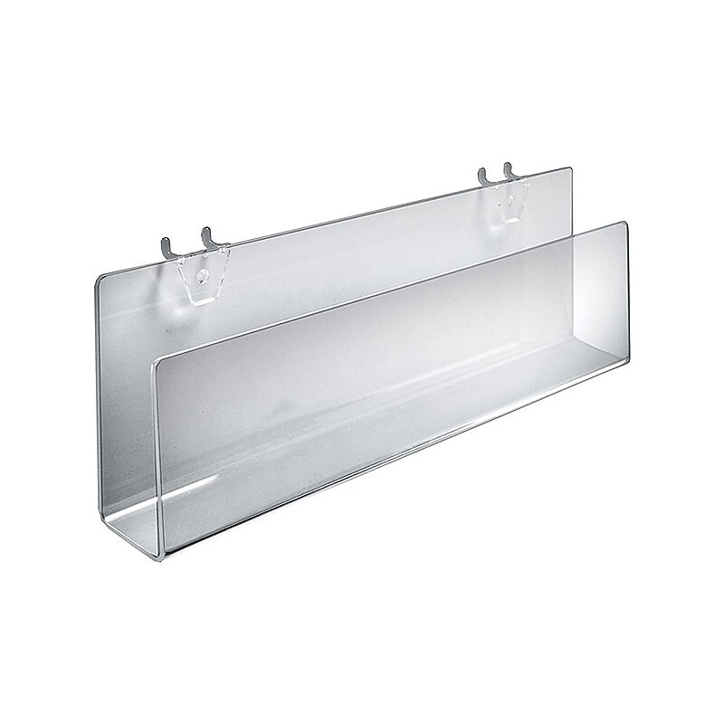 Global Approved  Acrylic Greeting Card Holder For Pgbrd/Slatwall Clear - Pkg Qty 2