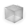 Azar Displays 6" Cube Bin for Pegboard or Slatwall, 4/Pack (556109)~#|#~m000009195_sc7