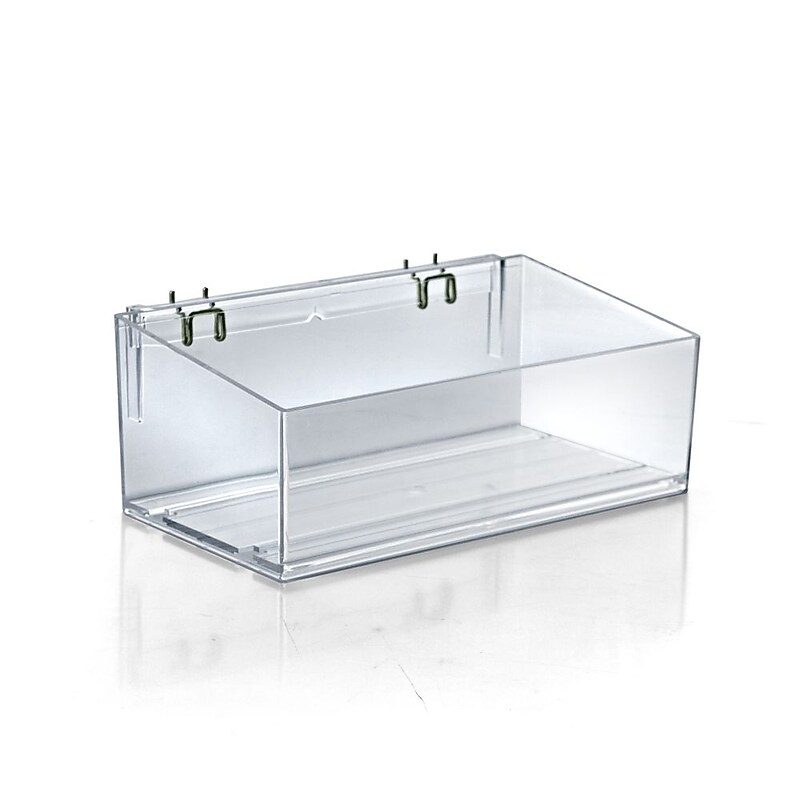 Global Approved  Acrylic Divider Bin For Pegboard/Countertop, 4
