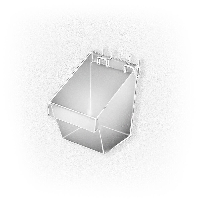 Global Approved  Small Display Bucket For Pegboard/Slatwall, 7