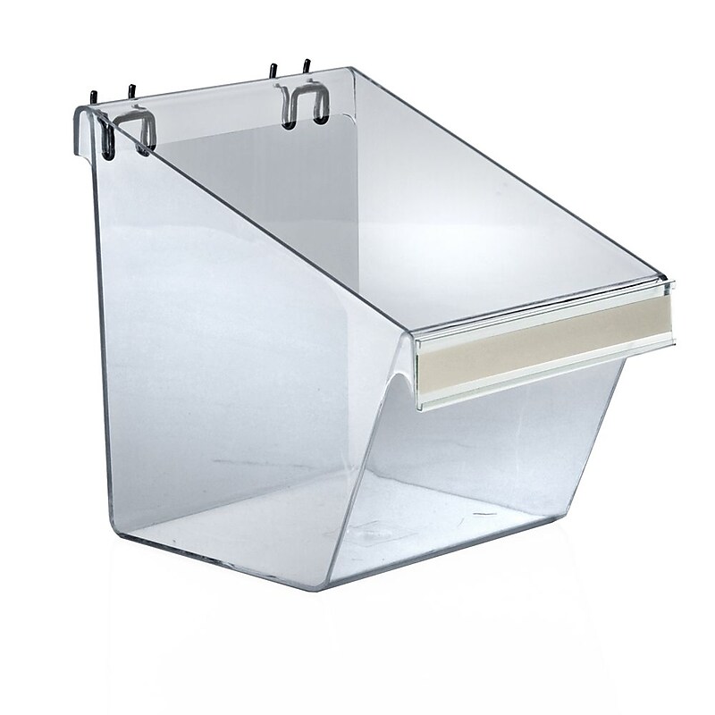 Azar® Large Display Bucket For Slatwall/Pegboard, 4/Pk image 1