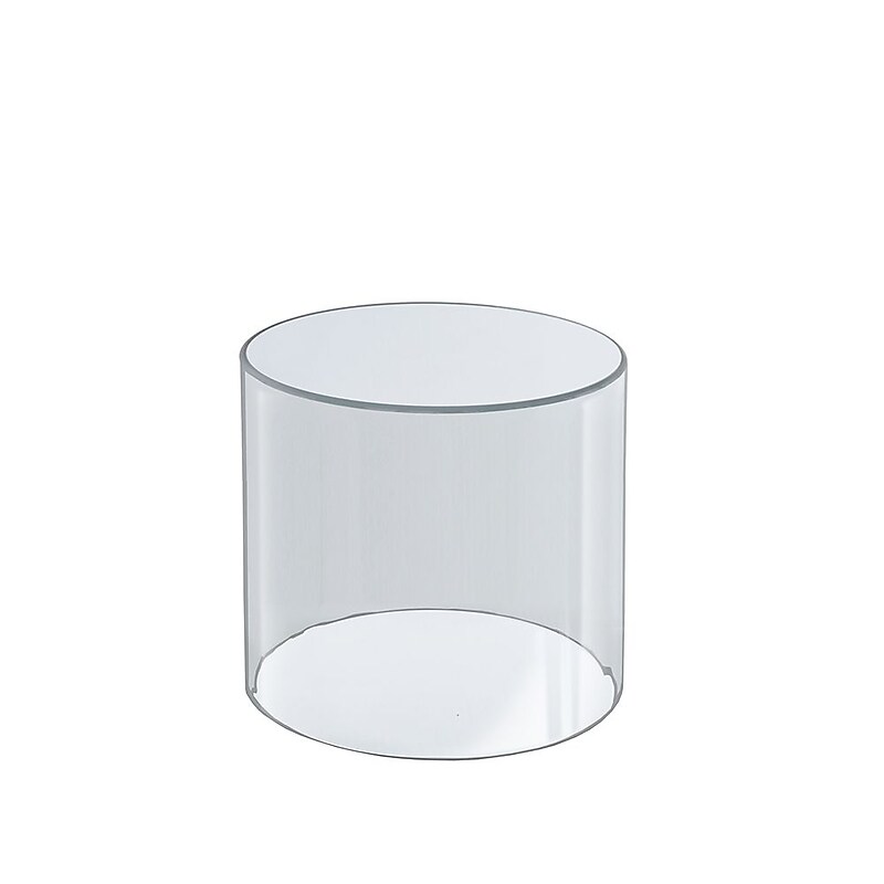 Azar Displays Clear Acrylic Cylinder Display, Plastic Round Container and Riser, 6"W x 6"H (556605) image 1