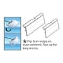 Azar Flip Scan Label Holder, 1 1/4" x 2", 50/Pack (700840)~#|#~m000009269_sc7