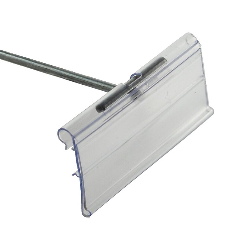 Azar Displays 3"W x 1.25"H Flip Scan Label Holder, 50-Pack (700841) image 1