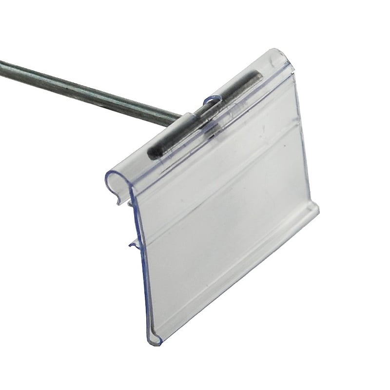 Azar Displays 2"W x 1.5"H Flip Scan Label Holder, 50-Pack (700842) image 1