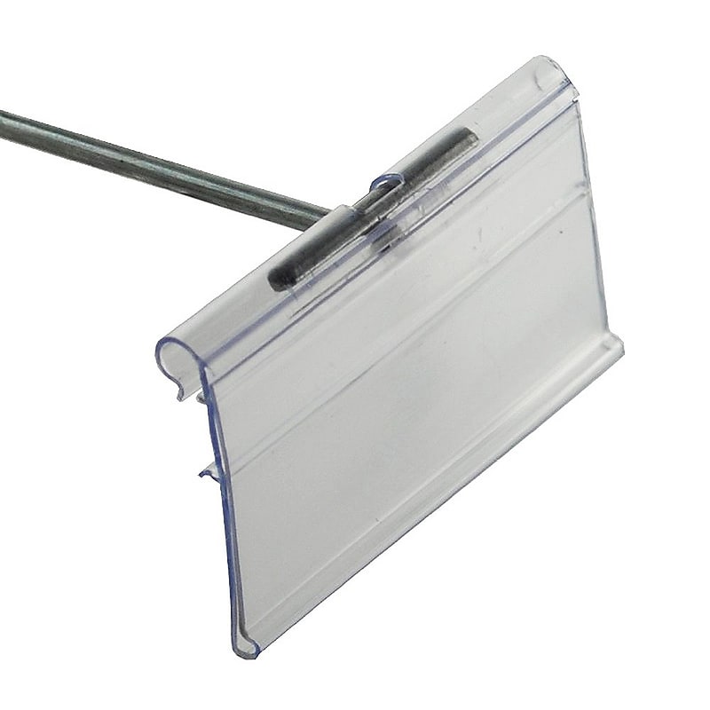 Azar Displays 3"W x 1.5"H Flip Scan Label Holder, 50-Pack (700843) image 1