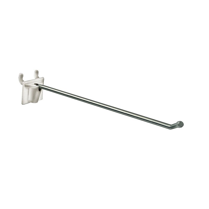 Azar Displays 2-Piece 10" Metal Wire Hook Plastic Attached Back: 0.187" Diameter, 50-Pack (701210) image 1