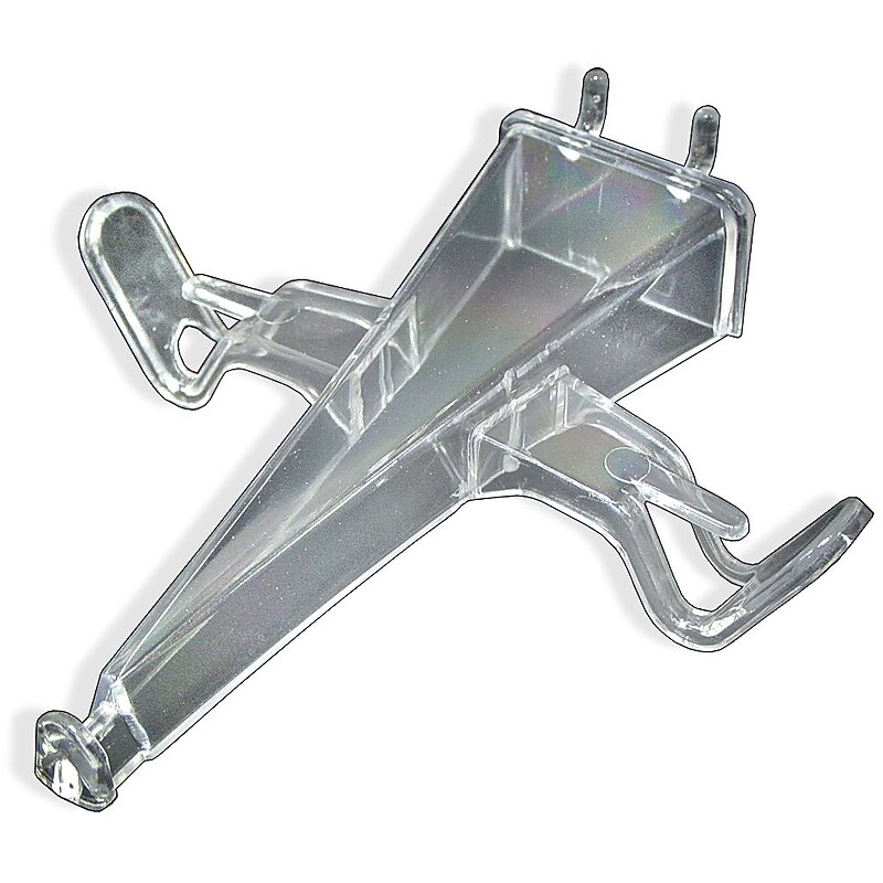 Global Approved  Open Eyeglass Holder For Pegboard/Slatwall, Clear - Pkg Qty 25
