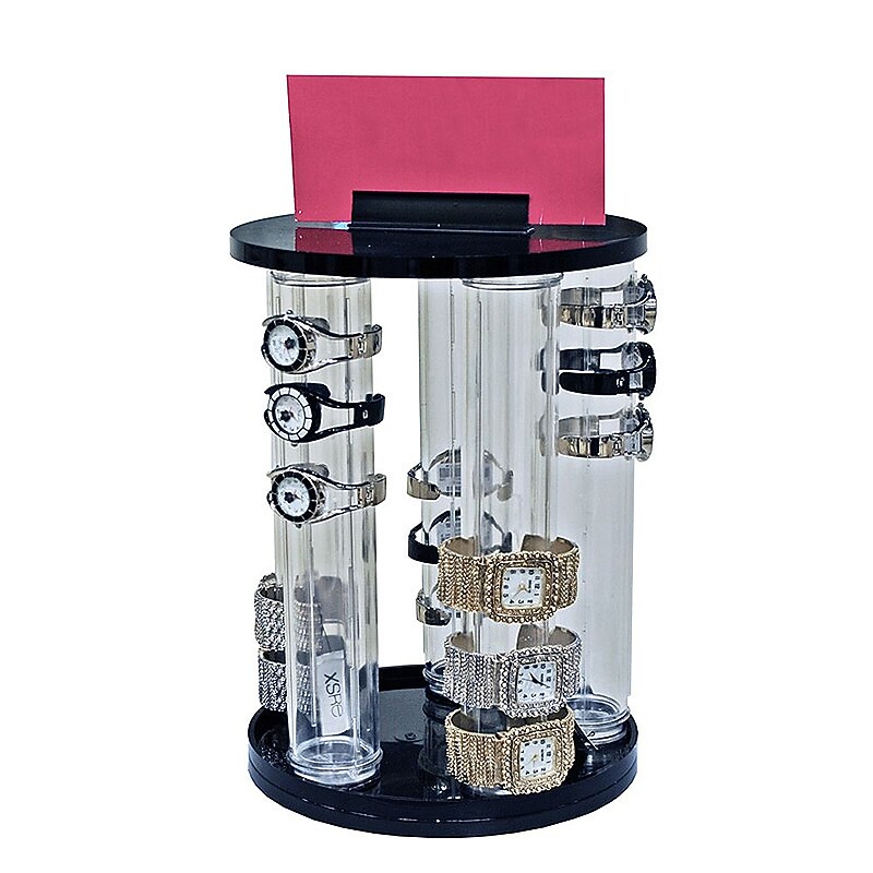 Azar® 12"(H) x 2"(Dia) 5 Pole Revolving Vertical Counter Display, 1 per Pack image 1