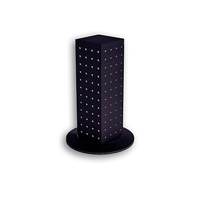 Azar 700220 BLK 4 Sided Revolving Pegboard Counter Display Black for sale online 