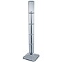 Azar 48" x 4" Standard 4-Sided Interlocking Pegboard Display Tower, Clear (700225-CLR)~#|#~m000009482_sc7