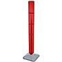 Azar 48" x 4" Standard 4-Sided Interlocking Pegboard Display Tower, Red (700225-RED)~#|#~m000009492_sc7