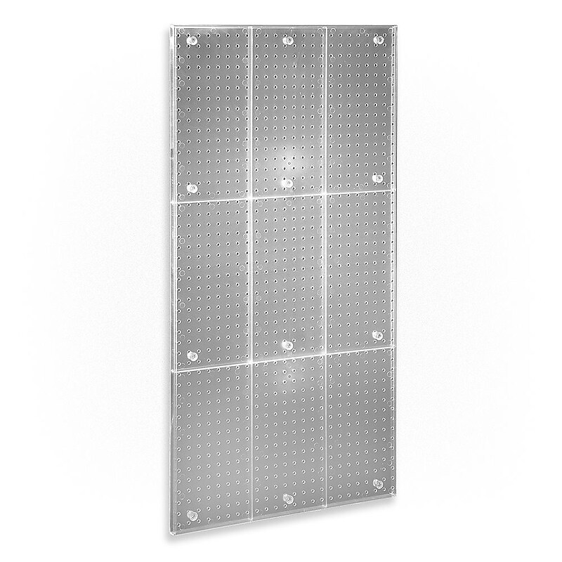Azar 48" x 24" Pegboard Wall Panel, Clear (700248-CLR) image 1