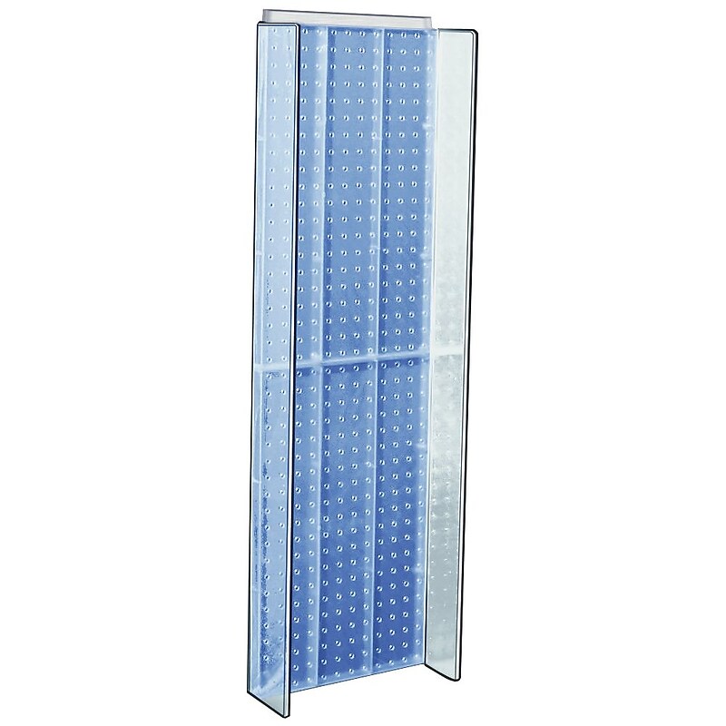 Azar 44" x 14" Pegboard Powerwing Display, Blue (700350-BLU) image 1