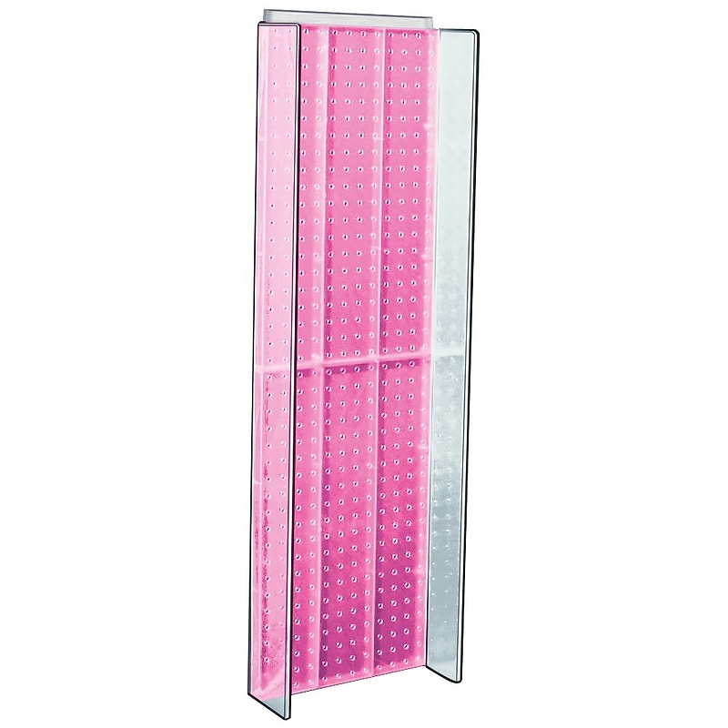Azar® 44"(H) x 14"(W) Pegboard Powerwing Display, Pink image 1