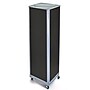 Azar 60" x 16" 4-Sided Pegboard Floor Display With Wheels, Black (700406-BLK)~#|#~m000009584_sc7