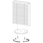 Azar 16"W Pegboard Counter Unit, Blue (700500-BLU)~#|#~m000009649_sc7