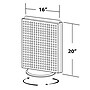 Azar 16"W Pegboard Counter Unit, Blue (700500-BLU)~#|#~m000009650_sc7