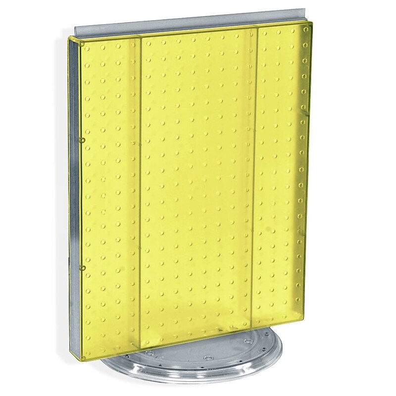 Azar 16"W Pegboard Counter Unit, Yellow (700500-YEL) image 1