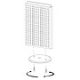 Azar 22"(H) x 13 1/2"(W) 2-Sided Pegboard Counter Unit, Black Solid~#|#~m000009698_sc7
