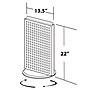 Azar 13 1/2"W 2-Sided Pegboard Counter Unit, Pink (700513-PNK)~#|#~m000009702_sc7