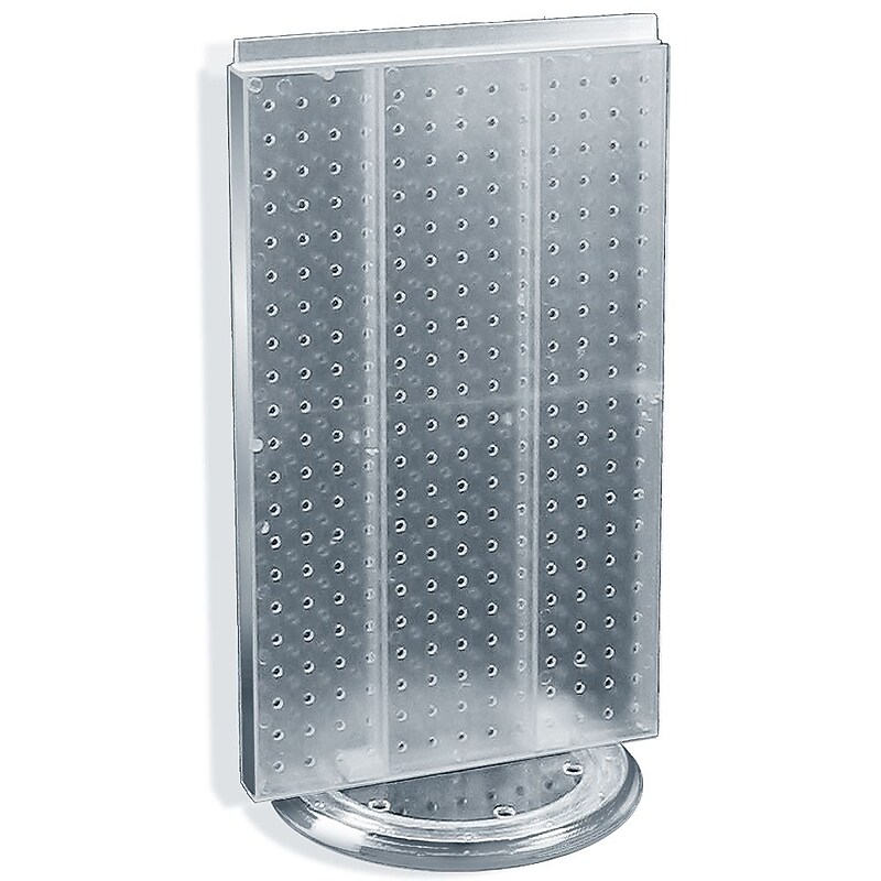 Global Approved  Two-Sided Revolving Pegboard Countertop Display, 22