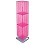 Azar 60" x 14" 4-Sided Interlocking Pegboard Display, Pink (701464-PNK)~#|#~m000009790_sc7