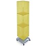 Azar 60" x 14" 4-Sided Interlocking Pegboard Floor Display, Yellow (701465-YEL)~#|#~m000009816_sc7