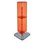 Azar 40" x 8" Standard 4-Sided Interlocking Pegboard Display Tower, Orange (703387-ORG)~#|#~m000009848_sc7