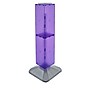Azar 40" x 8" Standard 4-Sided Interlocking Pegboard Display Tower, Purple (703387-PUR)~#|#~m000009852_sc7