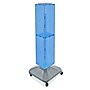 Azar 40" x 8" 4-Sided Interlocking Pegboard Display Tower WithSquare Base, Blue (703388-BLU)~#|#~m000009862_sc7