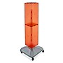 Azar 40" x 8" 4-Sided Interlocking Pegboard Display Tower WithSquare Base, Orange (703388-ORG)~#|#~m000009868_sc7