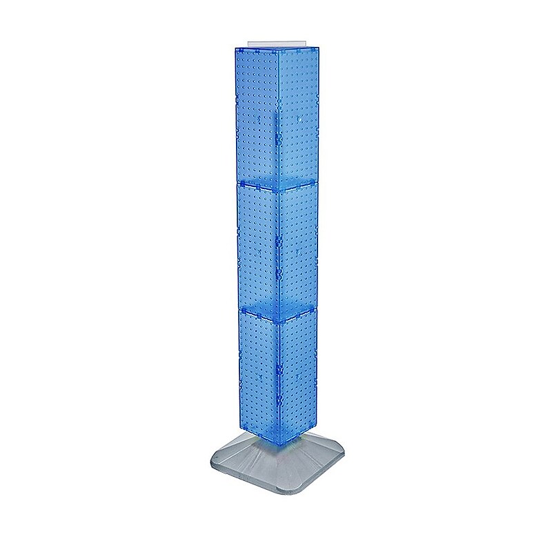 Azar 60" x 8" Interlocking Pegboard Floor Display, Blue (703389-BLU) image 1