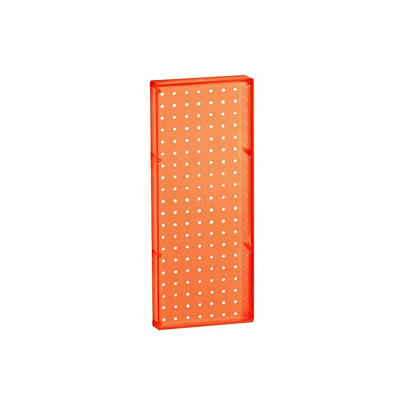 Azar® 20"(H) x 8"(W) Pegboard 1-Sided Wall Panel, Translucent Orange, 2/Pack (770820-ORG-2PK) image 1
