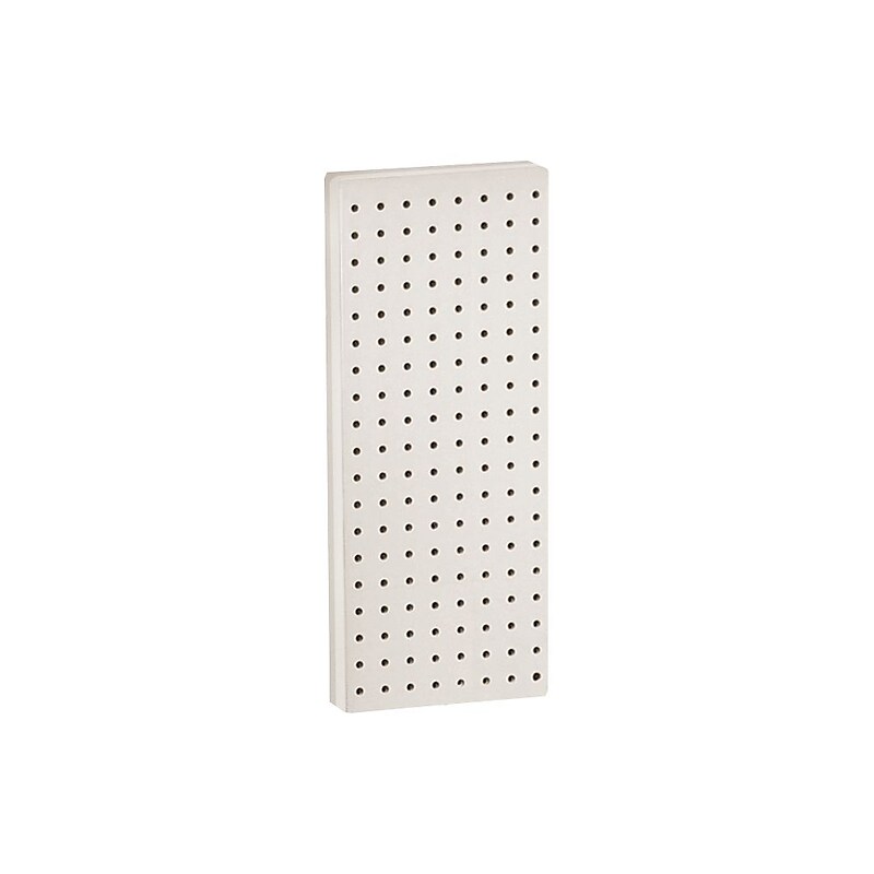 Azar® 20"(H) x 8"(W) Pegboard 1-Sided Wall Panel, Solid White, 2/Pack (770820-WHT-2PK) image 1