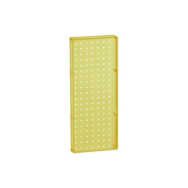 Azar® 20"(H) x 8"(W) Pegboard 1-Sided Wall Panel, Translucent Yellow, 2/Pack (770820-YEL-2PK) image 1