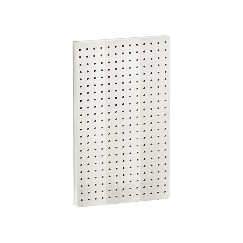 Azar® 22"(H) x 13 1/2"(W) Pegboard 1-Sided Wall Panel, Solid White, 2/Pack image 1