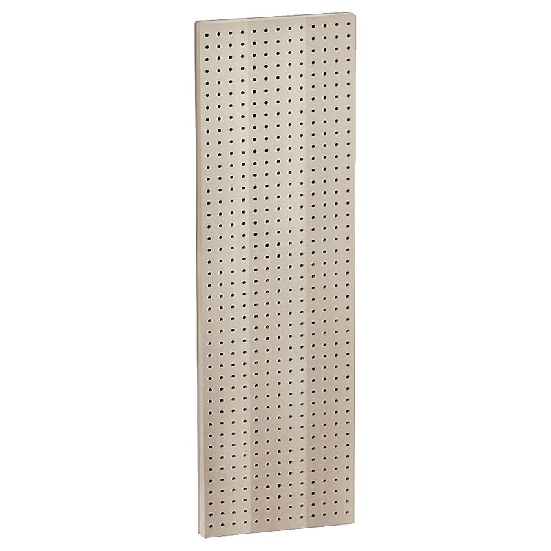 Azar® 44"(H) x 13 1/2"(W) Pegboard 1-Sided Wall Panel, Solid Almond, 2/Pack image 1