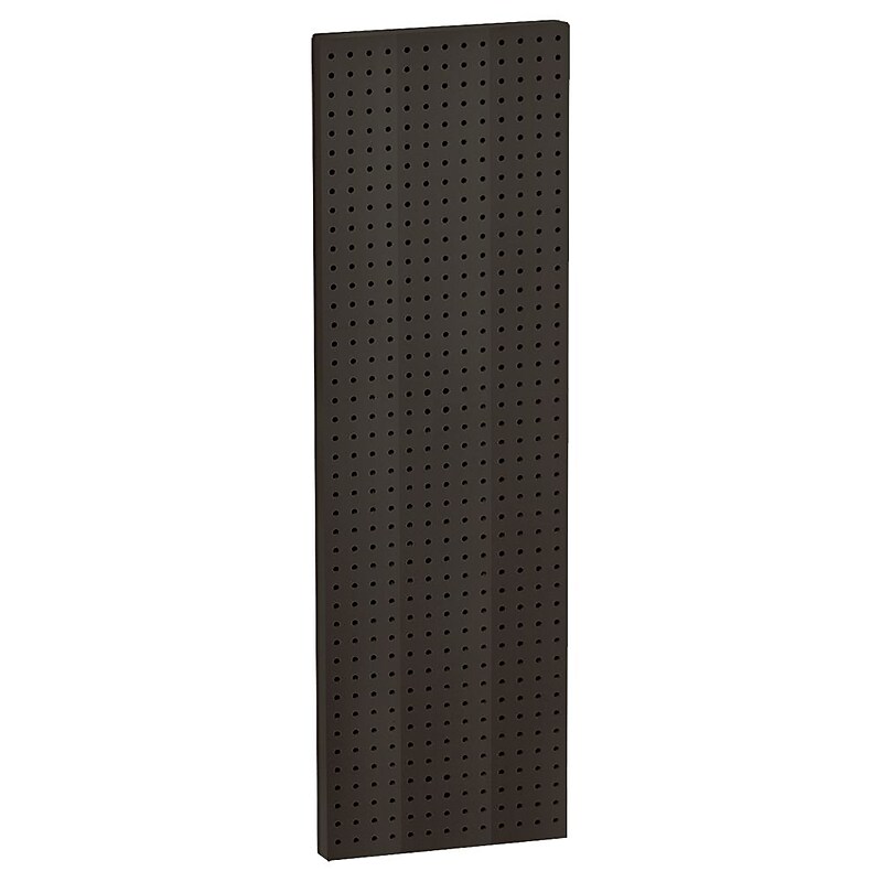 Azar® 44"(H) x 13 1/2"(W) Pegboard 1-Sided Wall Panel, Solid Black, 2/Pack image 1