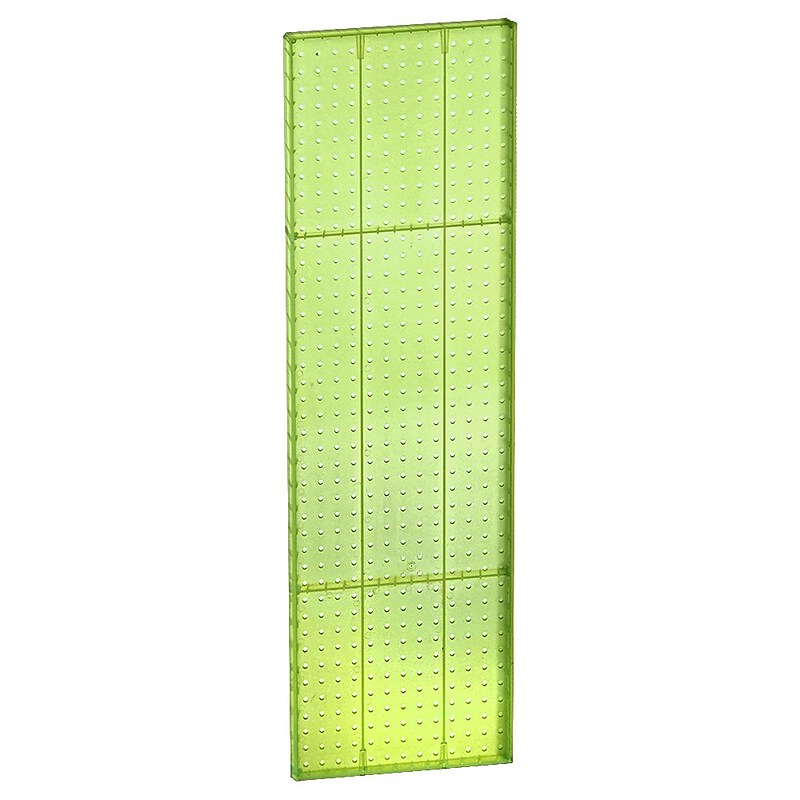 Azar® 44"(H) x 13 1/2"(W) Pegboard 1-Sided Wall Panel, Translucent Green, 2/Pack image 1