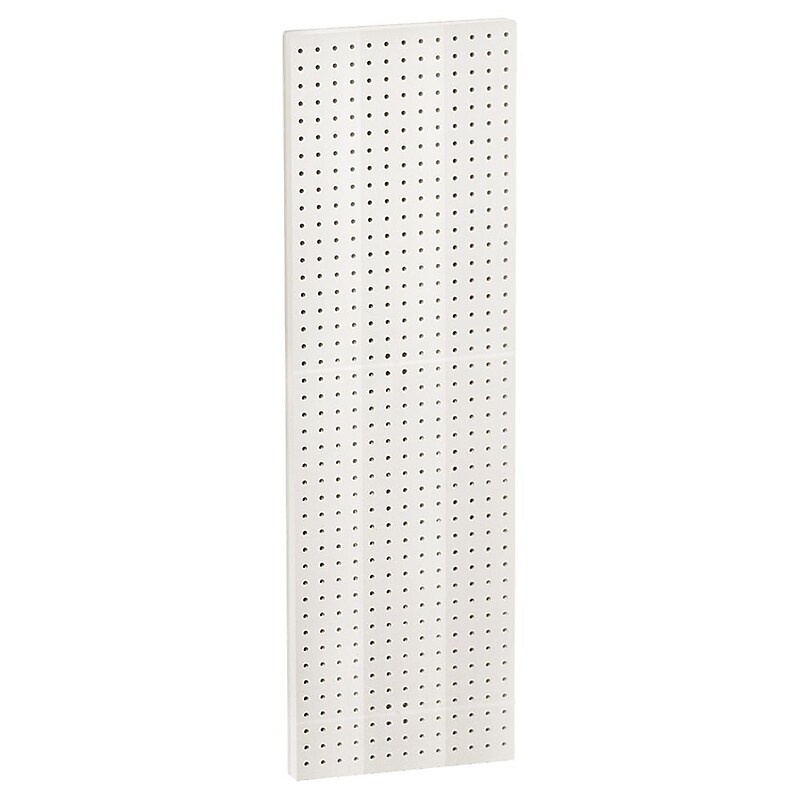 Azar Displays Pegboard Wall Panel Storage Solution, Size: 44"x 13.5", 2-Pack, White (771344-WHT-2PK) image 1