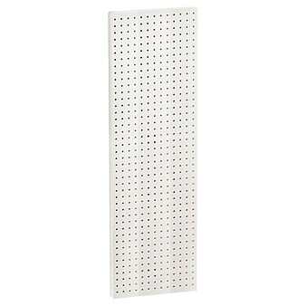 Azar® 44"(H) x 13 1/2"(W) Pegboard 1-Sided Wall Panel, Solid White, 2/Pack
