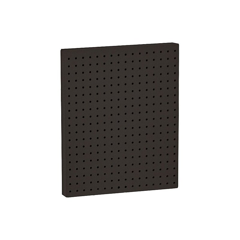 Azar® 20"(H) x 16"(W) Pegboard 1-Sided Wall Panel, Solid Black, 2/Pack (771620-BLK-2PK) image 1