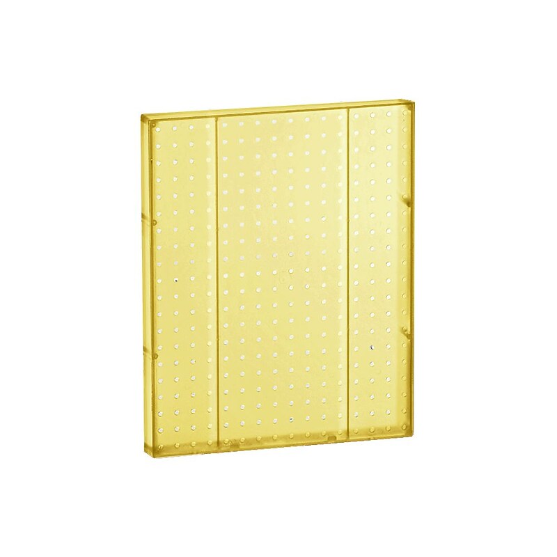 Azar® 20"(H) x 16"(W) Pegboard 1-Sided Wall Panel, Translucent Yellow, 2/Pack (771620-YEL-2PK) image 1