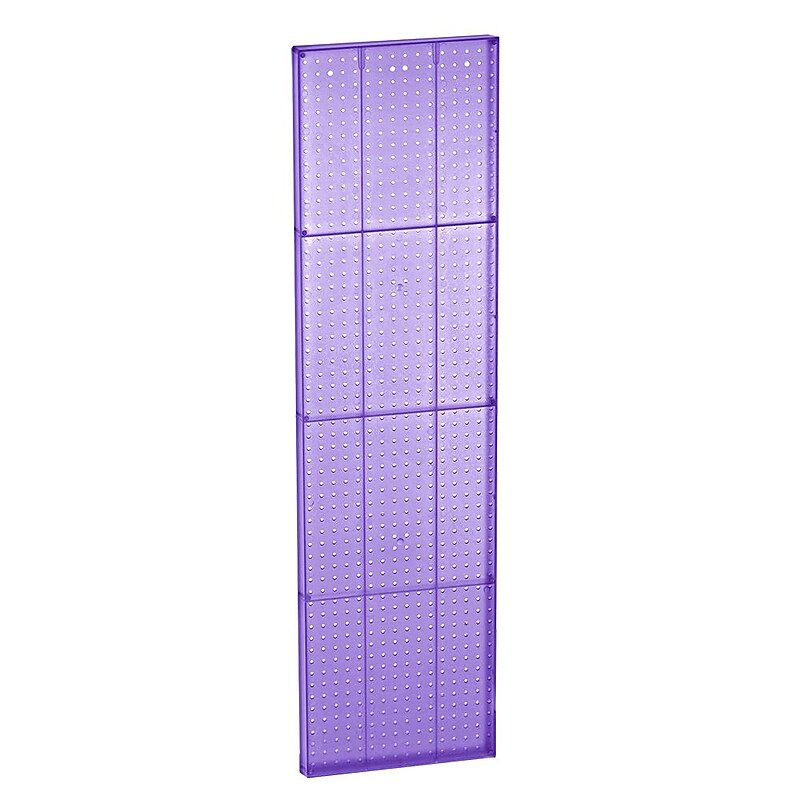 Azar® 60"(H) x 16"(W) Pegboard Wall Panel, Translucent Purple, 2/Pack image 1