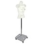 Azar 60" Plastic Female Bust on Wheeled Plastic Base, White (900505-WHT)~#|#~m000010059_sc7